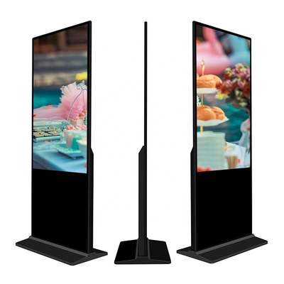 Señalización publicitaria interior vertical de la exhibición HD LCD del jugador del quiosco 4k de la pantalla táctil de la TV