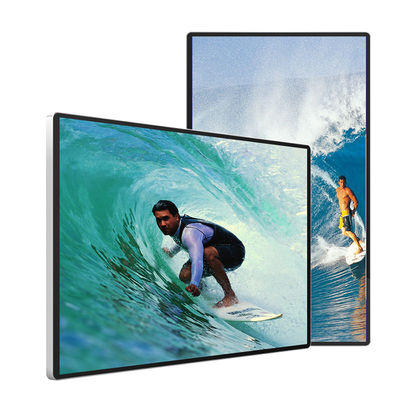 tablero de publicidad de 450cd/M2 LCD para la tienda ángulo de visión de 89 grados 64G máximo