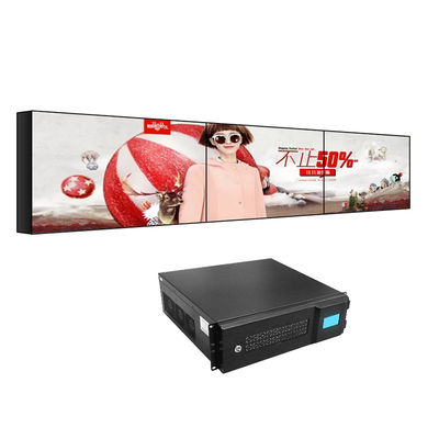 la pared video de 450cd/M2 4K exhibe la exhibición 22Kg del bisel 5.3m m TV LCD