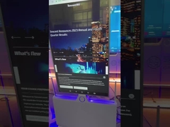 86 pulgadas OLED pantalla holográfica 3d LCD refrigerador empalme pantalla LED transparente para la publicidad